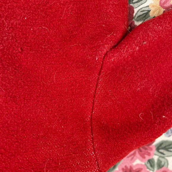 Vintage 80’s wool shawl collared jacket with crewel embroidery & blanket stitch - Picture 14 of 14